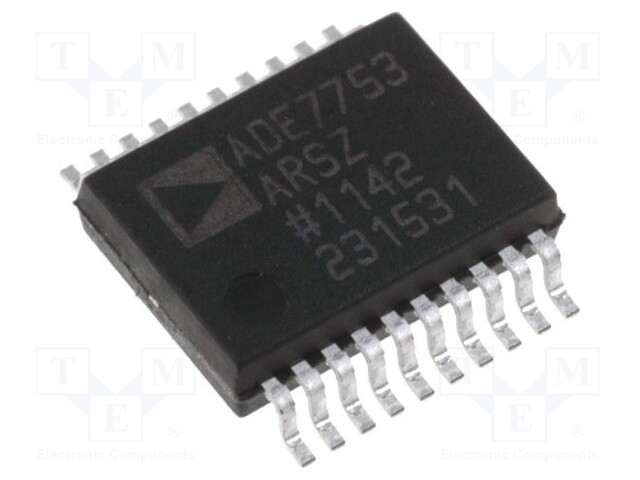 Integrated circuit: electric energy meter; SPI,pulse; SSOP20