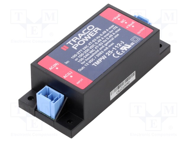 Converter: AC/DC; Electr.connect: quick connector; 4kV