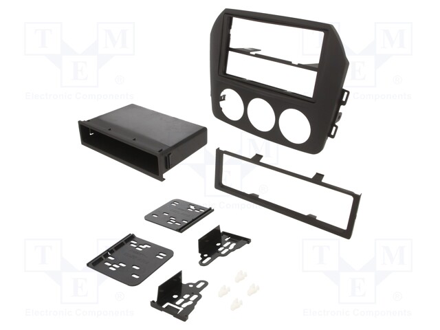 Radio mounting frame; Mazda; 1 DIN,2 DIN; matt black