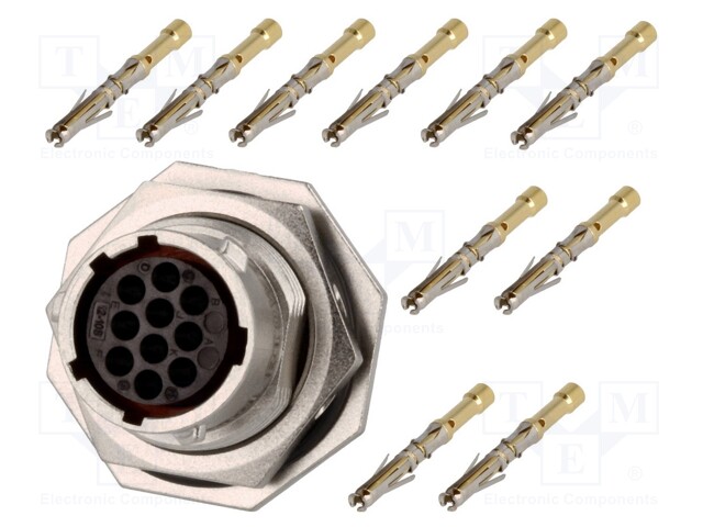 Connector: circular; Series: RT360; socket,plug; female; crimped