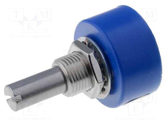 Potentiometer: shaft; single turn; 20kΩ; ±15%; 1W; linear; 6.35mm