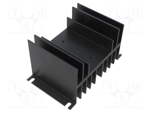 Heatsink: extruded; H; black; L: 123mm; W: 76mm; H: 67mm; aluminium