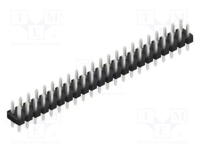 Connector: pin strips; pin header; male; PIN: 44; 2.54mm; THT; 2x22