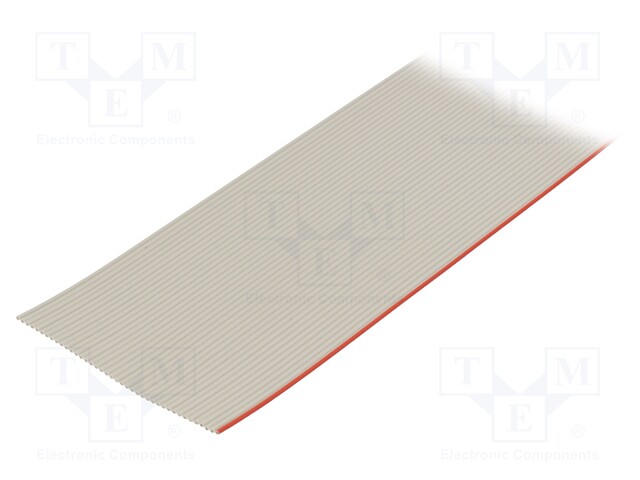 Wire: ribbon; 1.27mm; stranded; Cu; 40x28AWG; unshielded; grey