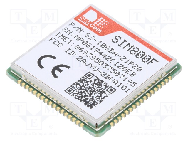 Module: GSM; 85600bps; SMD; Band: 1800MHz,1900MHz,850MHz,900MHz