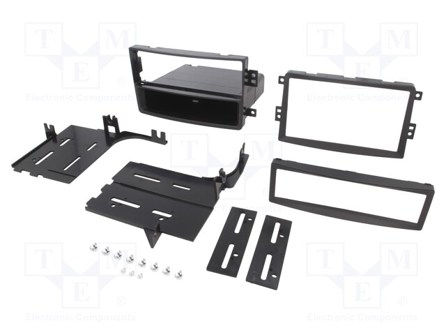 Radio mounting frame; Nissan; 2 DIN; black