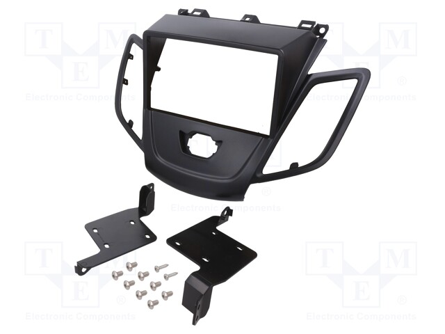 Radio mounting frame; Ford; 2 DIN; black