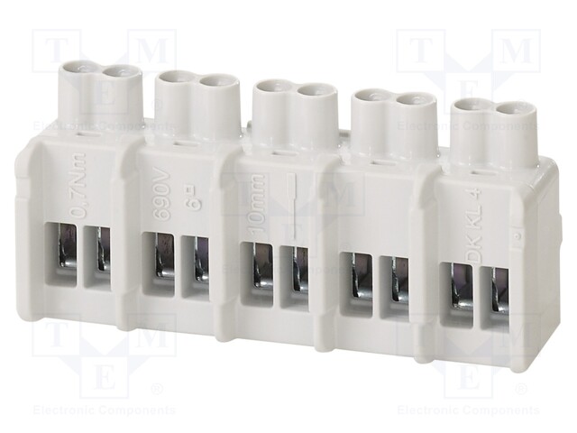 Screw terminals; 1.5÷6mm2