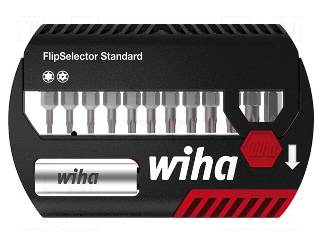 Screwdriver bits; Pcs: 13; Package: plastic case; 25mm