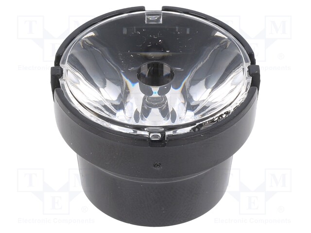 LED lens; round; Mat: PMMA plexiglass; transparent; 4÷10°; Ø: 38mm