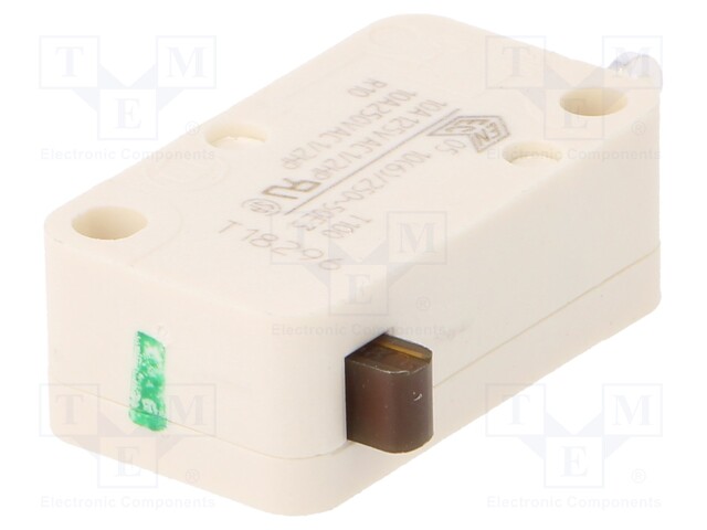 Microswitch SNAP ACTION; without lever; SPST-NO; 10A/250VAC