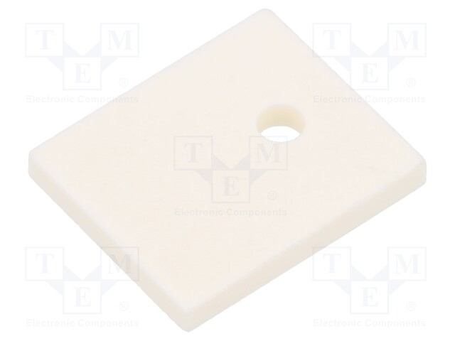 Heat transfer pad: aluminum; Thk: 3mm; 25W/mK; 30kV; Dim: 25x21mm