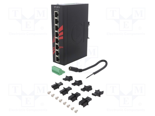 Industrial module: switch PoE Ethernet; unmanaged; 12÷36VDC