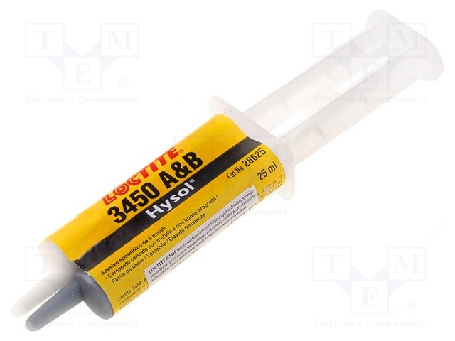 Structural adhesive; gel; syringe with A and B components; 25ml