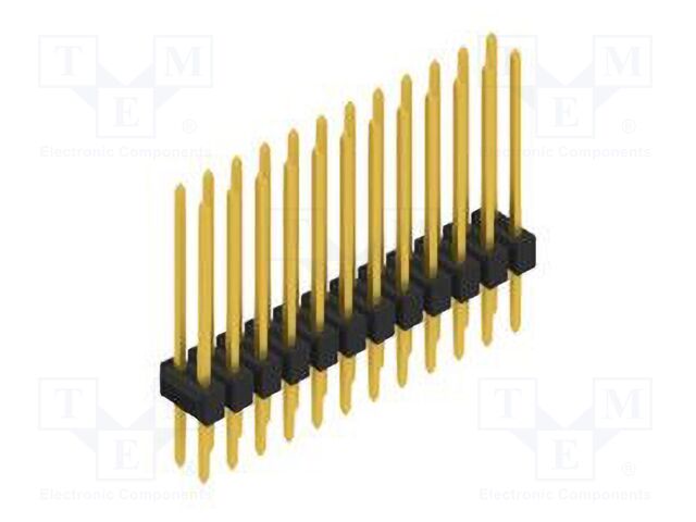 Connector: pin strips; pin header; male; PIN: 24; 2.54mm; THT; 2x12