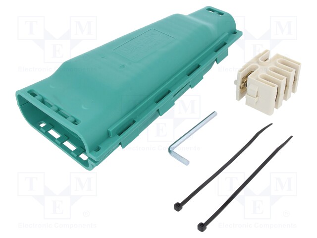Gel cable joint; RELICON; polypropylene; IPX8; green; Y: 260mm