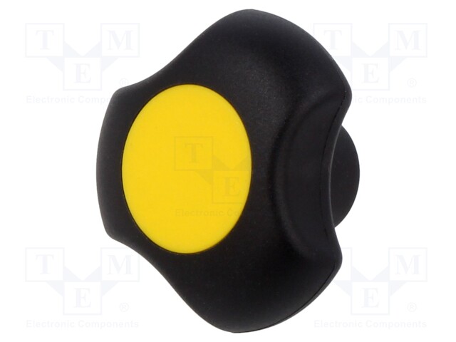 Knob; Ø: 40mm; Int.thread: M6; 13.5mm; H: 25mm; technopolymer PA