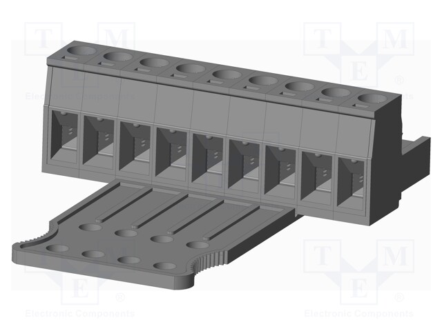 Connector: pluggable terminal block; plug; female; straight; grey