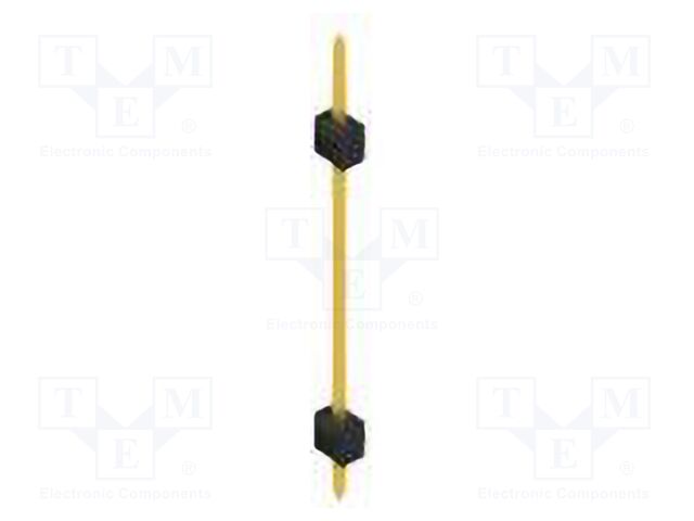 Connector: pin strips; pin header; male; PIN: 1; 2.54mm; THT; 1x1