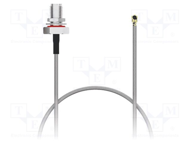 Cable; IPEX MHF,SMA female; brown; -40÷85°C; 0÷3GHz; 200mm; 50Ω