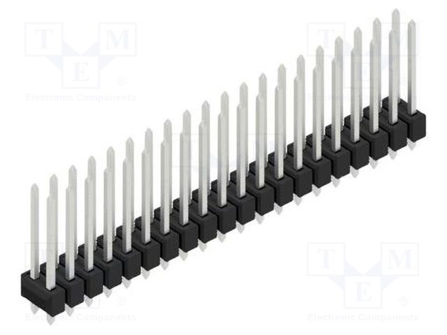 Connector: pin strips; pin header; male; PIN: 40; 2.54mm; THT; 2x20