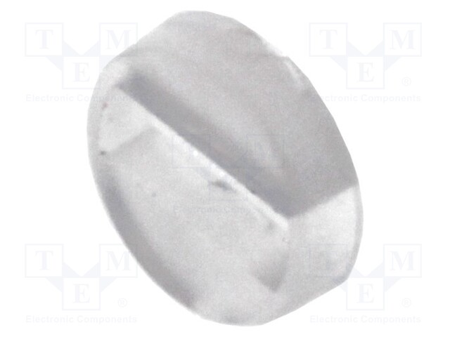 Spacer sleeve; LED; Øout: 4mm; ØLED: 3mm; L: 1mm; natural; UL94V-2