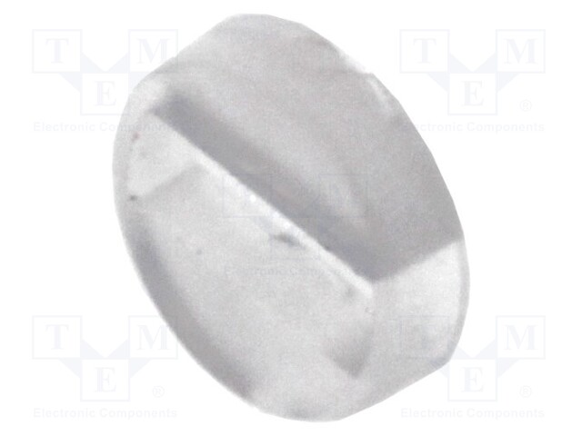 Spacer sleeve; LED; Øout: 4mm; ØLED: 3mm; L: 1.5mm; natural; UL94V-2