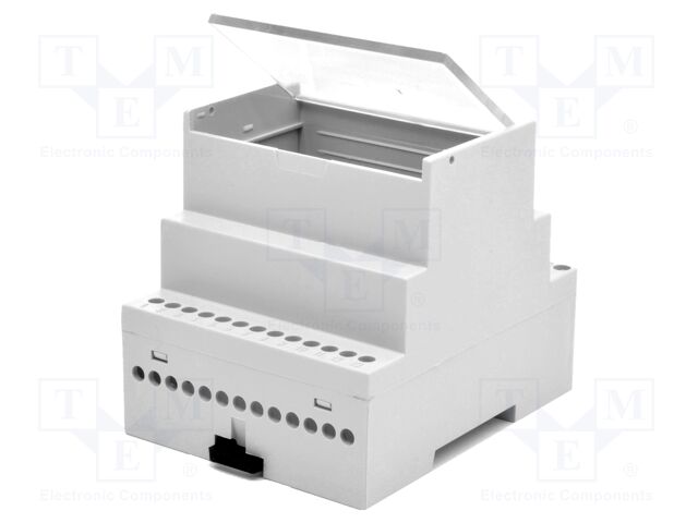Enclosure: for DIN rail mounting; No.of mod: 4