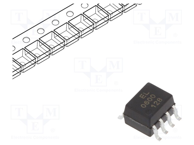 Optocoupler; SMD; Channels: 1; Out: logic; 3.75kV; 10Mbps; SOP8