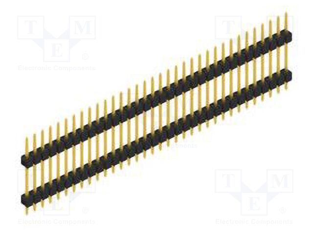 Connector: pin strips; pin header; male; PIN: 34; 2.54mm; THT; 1x34