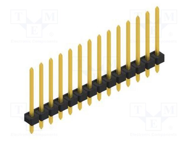 Connector: pin strips; pin header; male; PIN: 14; 2.54mm; THT; 1x14