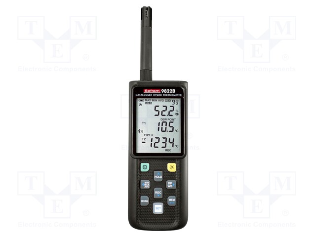 Data logger; temperature (external probe required),humidity