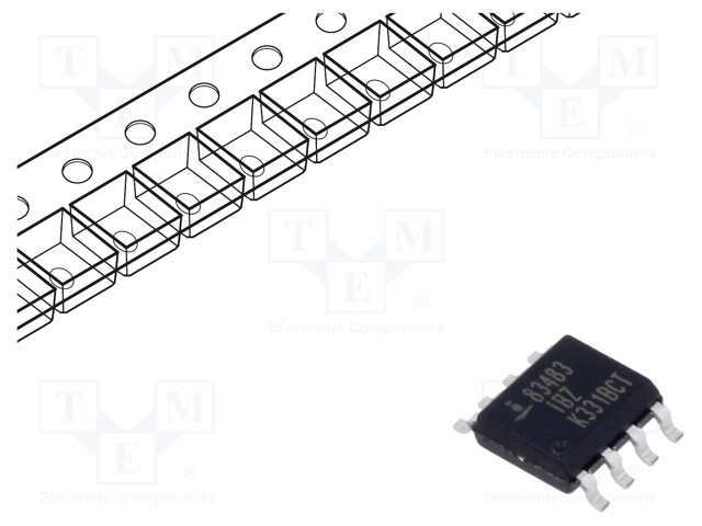 Transceiver, RS422 / RS485, 1 Driver, 3 V to 3.6 V, NSOIC-8