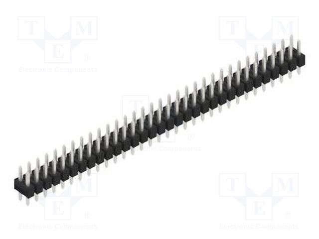 Connector: pin strips; pin header; male; PIN: 64; 2.54mm; THT; 2x32