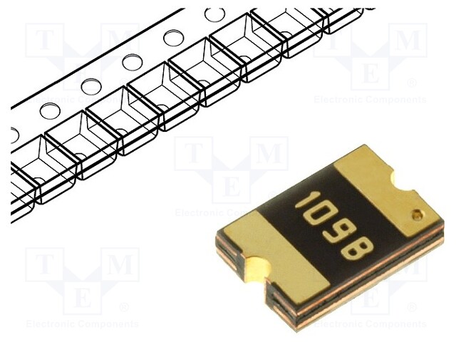 Fuse: PTC polymer; 100mA; Imax: 40A; PCB,SMT; Case: 1812; MF-SM