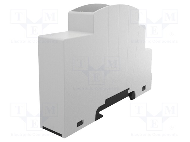 Enclosure: for DIN rail mounting; Y: 88.2mm; X: 18mm; Z: 62mm; grey