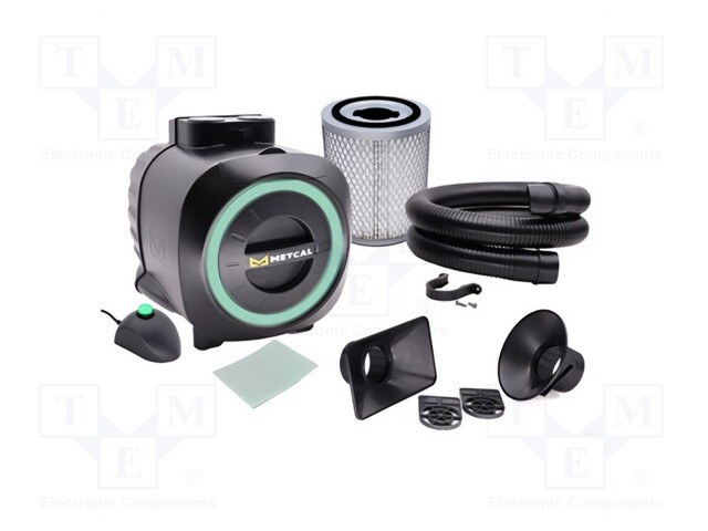 Device: fume extractor; Plug: EU,UK; 297m3/h; 150W; 55dBA; ESD