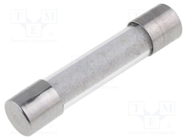 Fuse: fuse; time-lag; 630mA; 250VAC; cylindrical,glass; 6,3x32mm