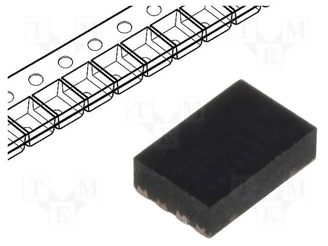 PIC microcontroller; Memory: 1.75kB; SRAM: 64B; 2÷5.5VDC; SMD; DFN8