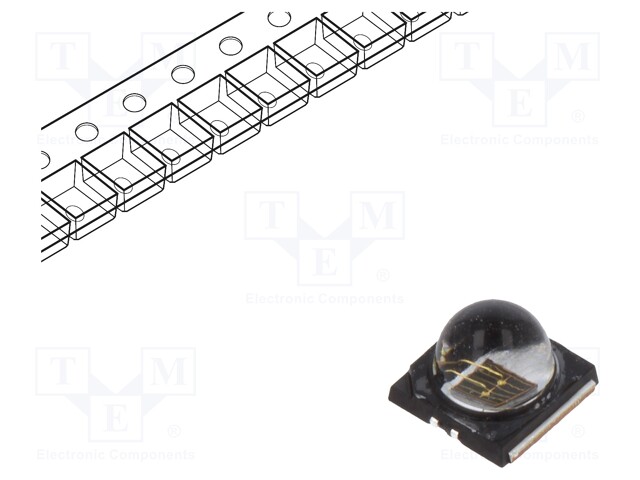 IR transmitter; 3535; 840-870nm; transparent; 350mW; 80°; 350mA