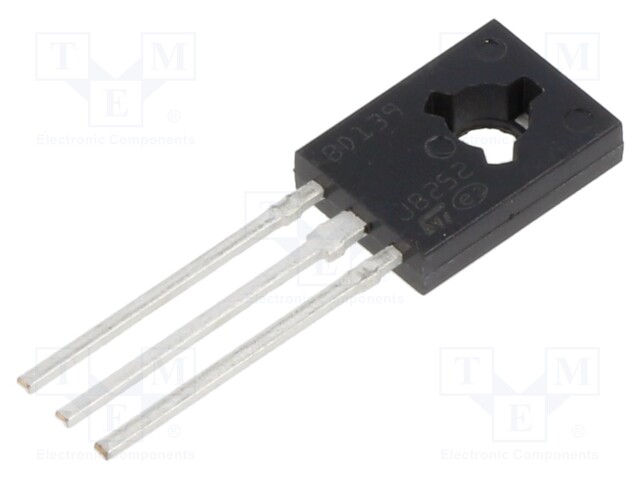 Transistor: NPN; bipolar; 80V; 1.5A; 12.5W; SOT32