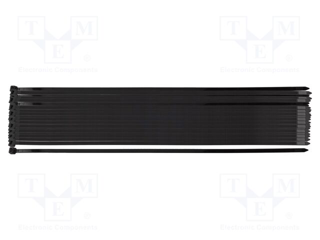 Cable tie; L: 650mm; W: 9mm; black; 50pcs; EXTREME