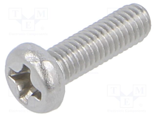 Screw; M3x10; 0.5; Head: cheese head; Phillips; PH2; ISO 7048