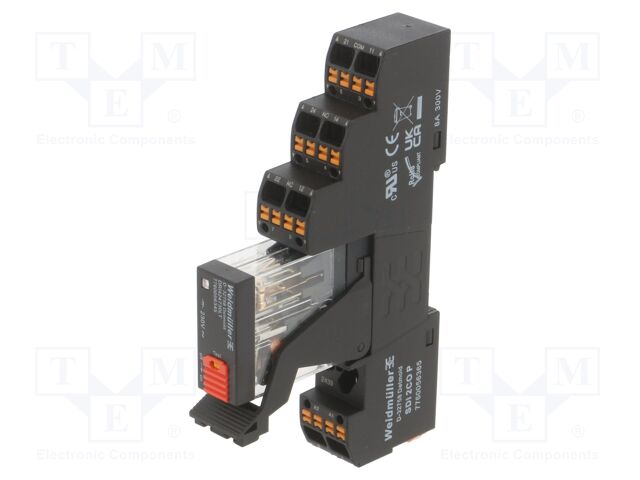 Relay: interface; DPDT; Ucoil: 230VAC; 5A; DIN; Variant: Relay set