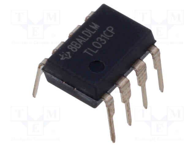 IC: operational amplifier; 1.1MHz; Ch: 1; DIP8; ±5÷15VDC,10÷30VDC