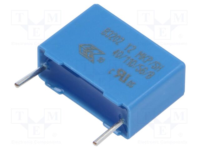 Capacitor: polypropylene; Y2; 22nF; 7x12.5x18mm; THT; ±20%; 15mm