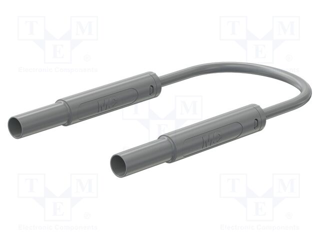 Test lead; 32A; banana plug 4mm,both sides; insulated; Len: 1m