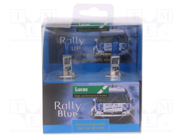 Filament lamp: automotive; P14,5s; dark blue; 12V; 100W; RALLY; H1