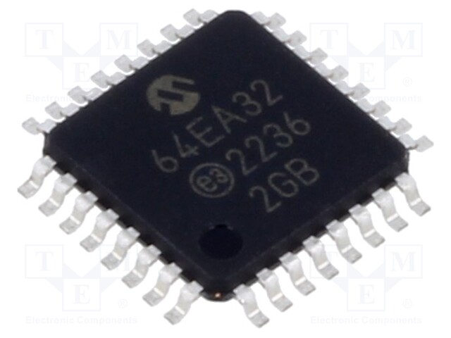 IC: AVR microcontroller; EEPROM: 512kB; SRAM: 6kB; Flash: 64kB