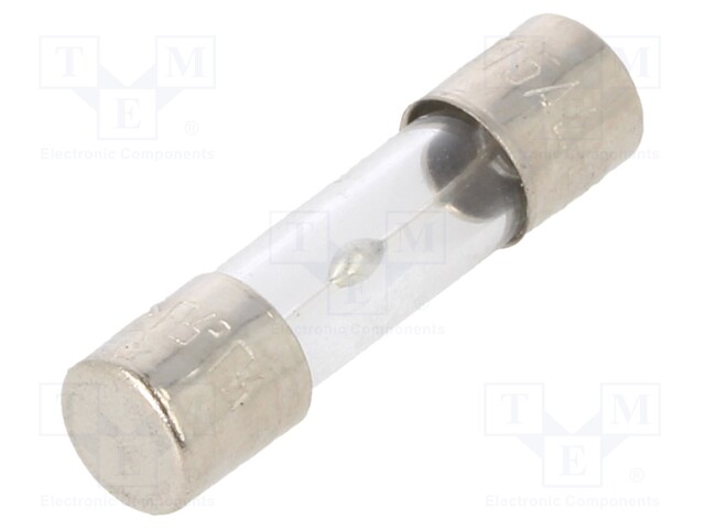 Fuse: fuse; 15A; 250VAC; glass; 20x5.2mm; brass; bulk; nickel plated